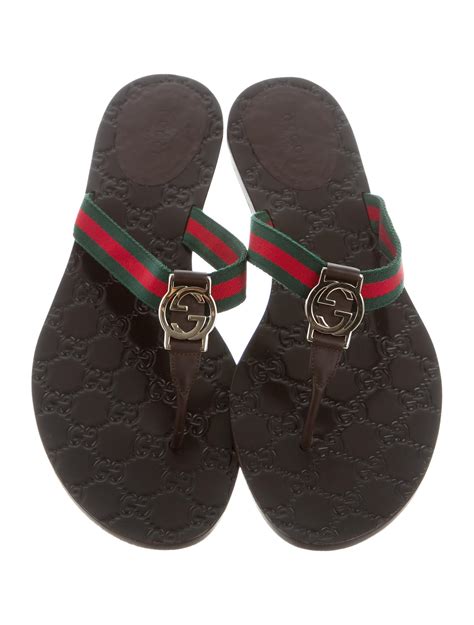 gucci web rubber slide sandal|Gucci slide sandals women.